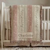 Personalized Embroidered Baby Blanket, Floral Baby Blanket, Newborn Name Blanket, Baby Shower Gift, First Birthday Gift, Nursery Keepsake
