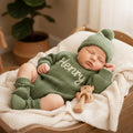 Personalized Baby Name Romper, Embroidered Newborn Romper, Cotton Baby Outfit, Coming Home Outfit, First Birthday Gift, Baby Shower Gift