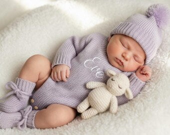 Personalized Baby Name Romper, Embroidered Baby Name Outfit, Coming Home Outfit, Baby Shower Gift, Newborn Infant Romper,First Birthday Gift