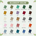 May include: A color chart displaying twenty-five folded fabric swatches labeled with names including Light Green, Mint, Bright Green, Christmas Green, Army Green, Yellow, Brown, Lilac, Red, Coffee, Cream, Apricot, Khaki, Light Gray, Dark G